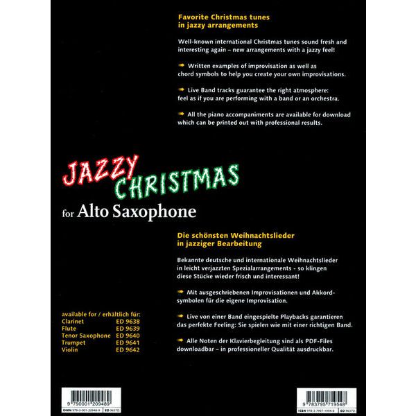 Schott Jazzy Christmas for Alto Sax