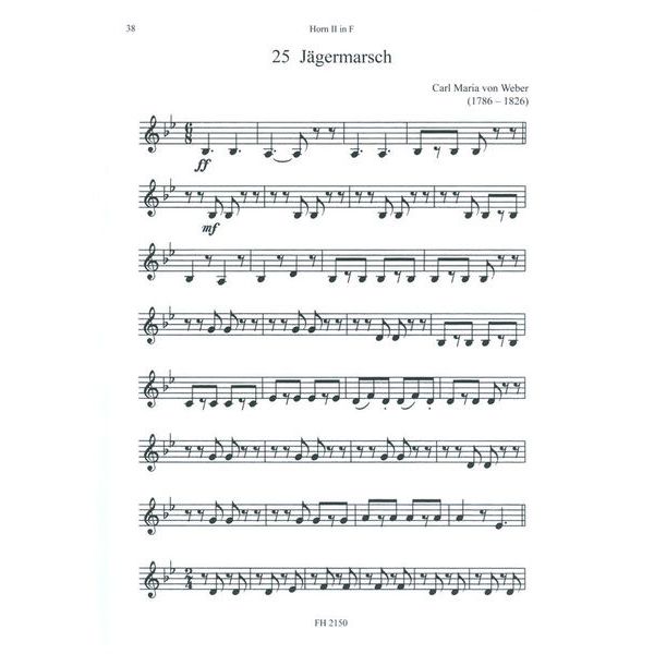 Friedrich Hofmeister Verlag Waldhornquartette 2