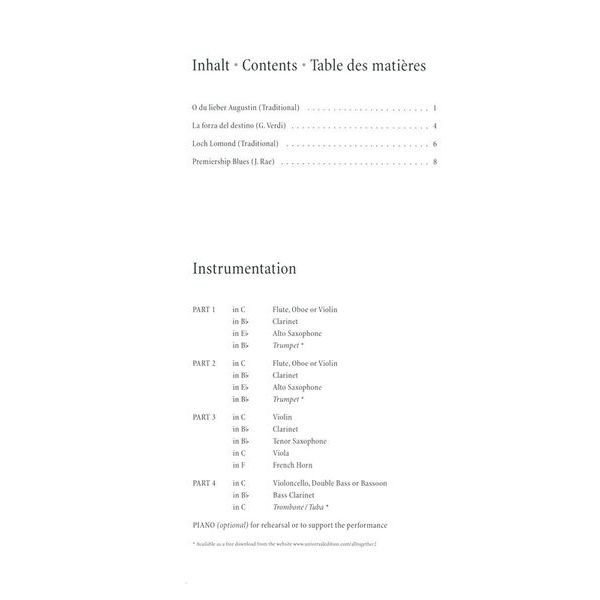 Universal Edition All Together Easy Ensemble 2