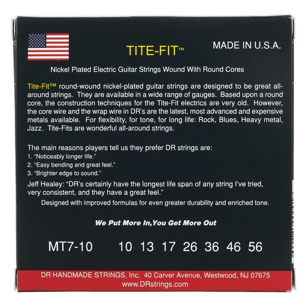 DR Strings Tite-Fit MT7-10