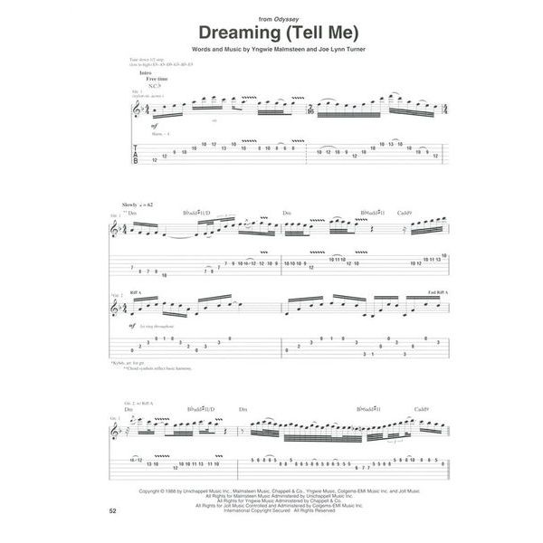 Hal Leonard Yngwie Malmsteen Anthology