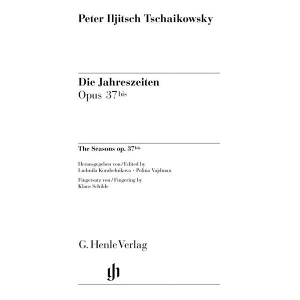 Henle Verlag Tschaikowsky Die Jahreszeiten