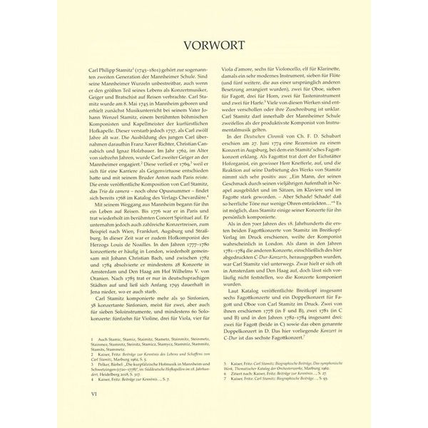 Brenreiter Stamitz Fagottkonzert C-Dur