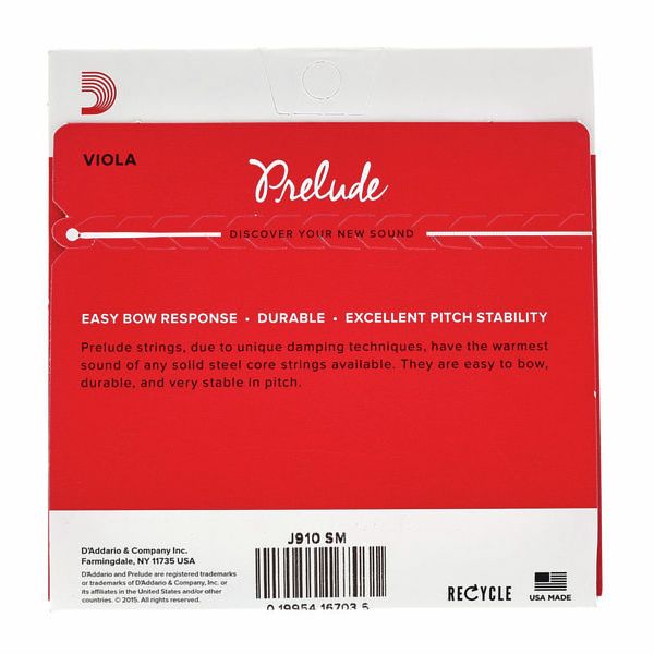 Daddario J910-SM Prelude Viola