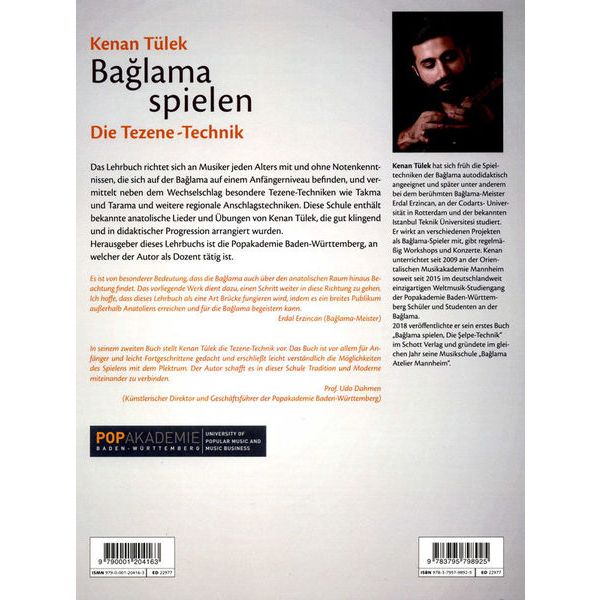 Schott Baglama spielen Tezene-Technik