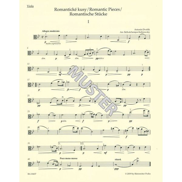 Brenreiter Dvorak Romantische Stücke
