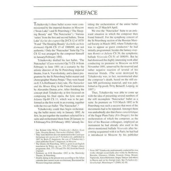 Edition Eulenburg Tschaikowsky Der Nussknacker