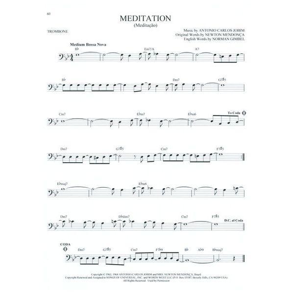 Hal Leonard 101 Jazz Songs for Trombone