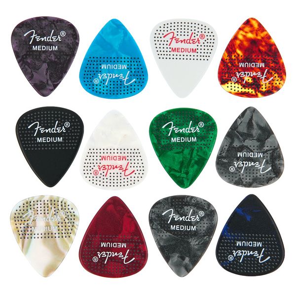Fender 351 Dotted Celluloid 12Pk Med
