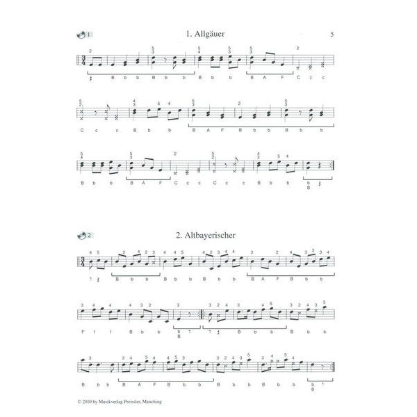 Musikverlag Preissler Schuhplattler aus Bayern