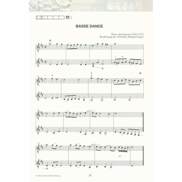 Edition Dux Saitenwege für zwei Gitarren 1