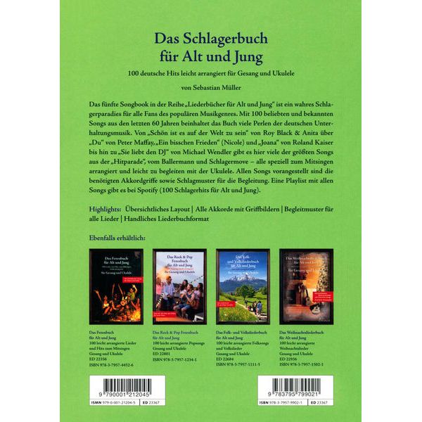 Schott Schlagerbuch Alt und Jung Uku
