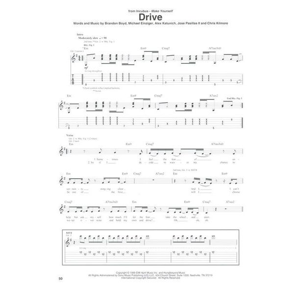 Hal Leonard Alternative Rock Guitar Tab