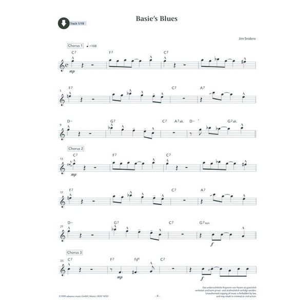 Advance Music Easy Jazz Conception 1 T-Sax