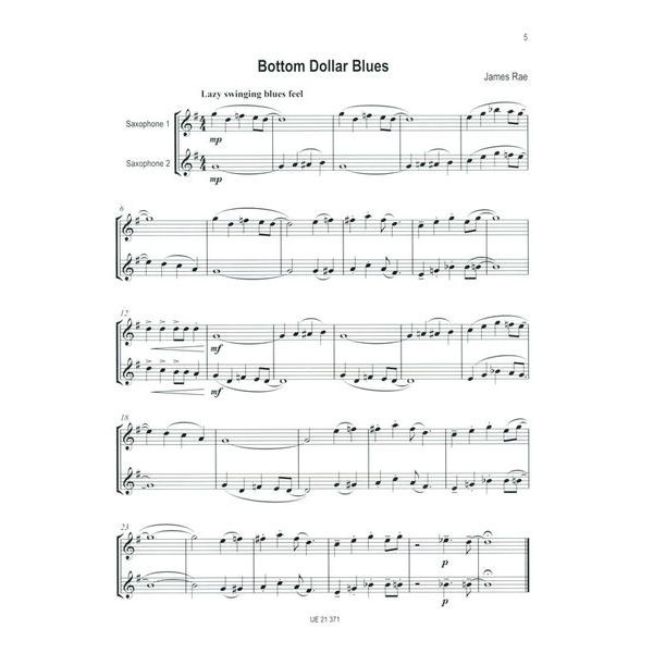 Universal Edition Easy Blue Saxophone Duets