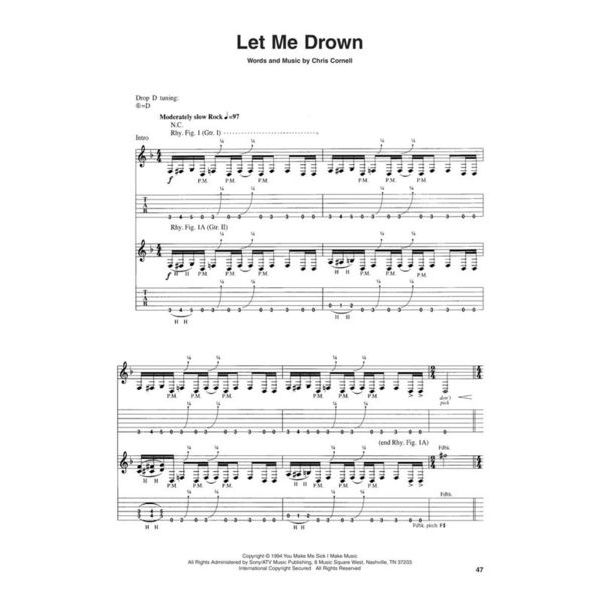 Hal Leonard Soundgarden Anthology