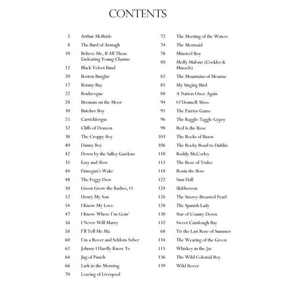 Hal Leonard Irish Ballads