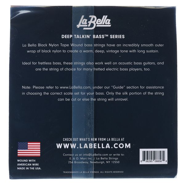 La Bella 750N-B Black Nylon L