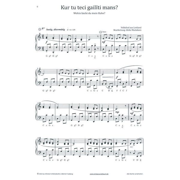 Purzelbaum Verlag Folklore aus Lettland