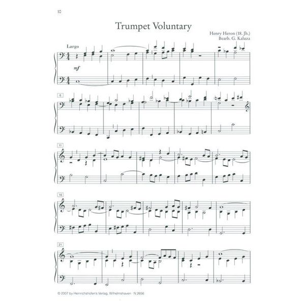 Heinrichshofen Verlag Altenglische Orgelmusik