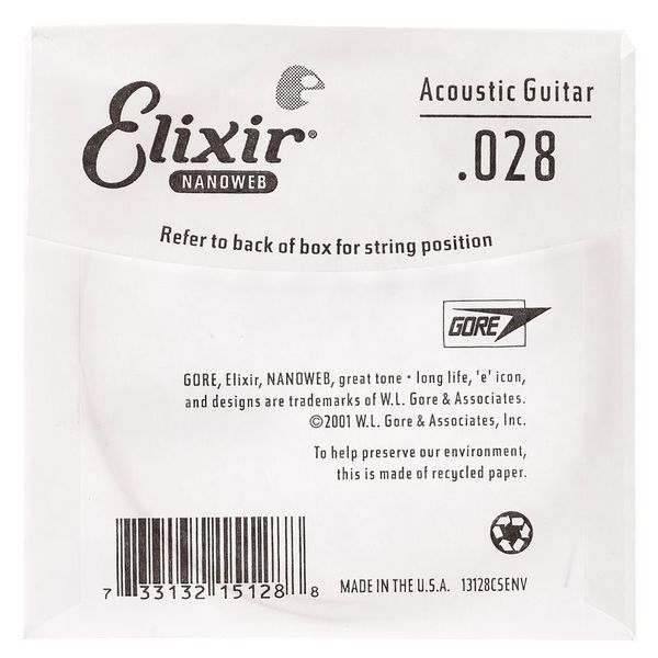 Elixir .028 Western Guitar