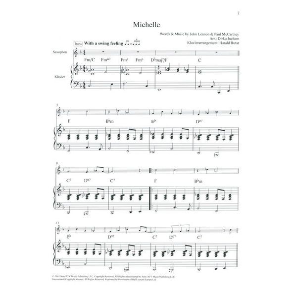 Schott Beatles Classics T-Sax