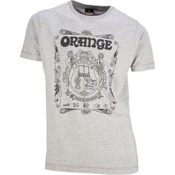 Orange T-Shirt Crest Grey XXL