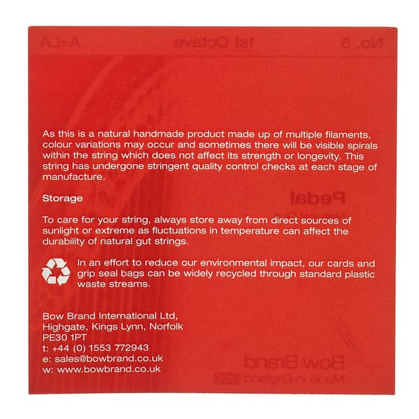 Bow Brand Pedal Nat. Gut 1st A No.5