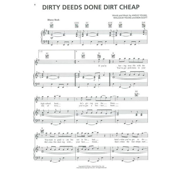 Hal Leonard AC/DC Anthology Piano