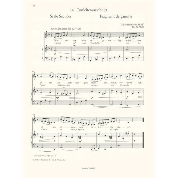 Breitkopf & Hrtel Wege zum Liedgesang Tief