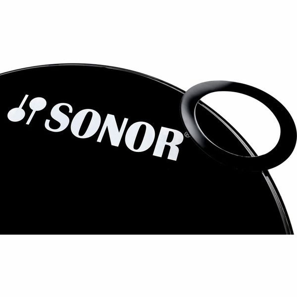 Sonor 24" Front Head Black with Hole
