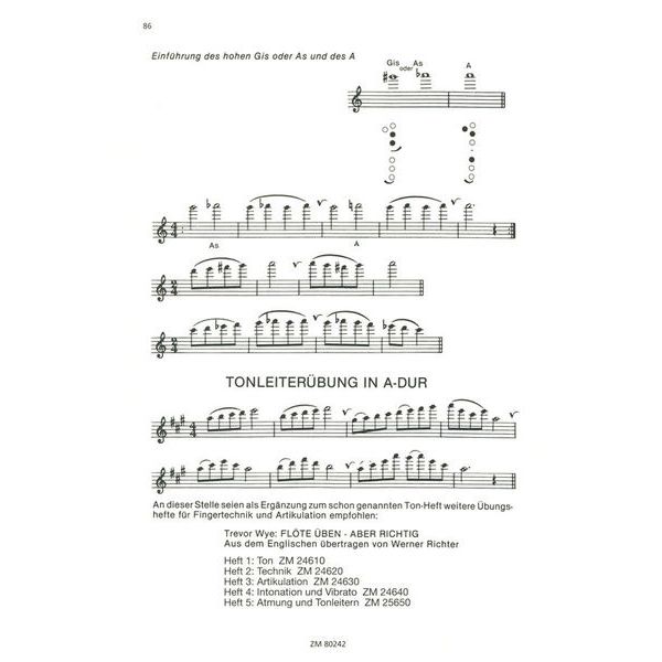 Zimmermann Verlag Flöte lernen mit Trevor Wye 2