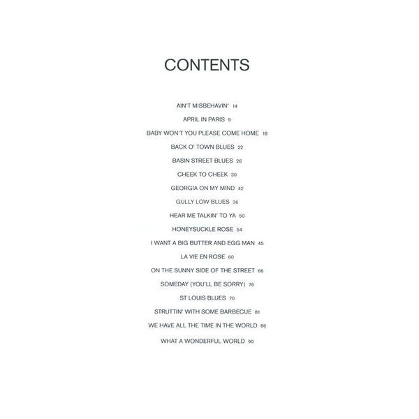 Wise Publications Louis Armstrong Songbook