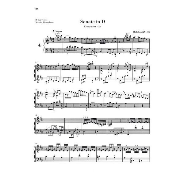 Henle Verlag Haydn Klaviersonaten 2