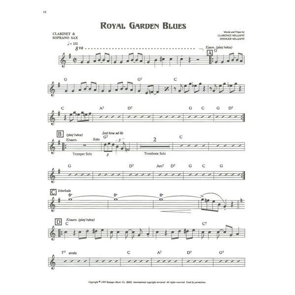 Music Minus One From Dixie to Swing Clarinet