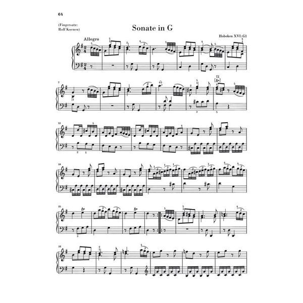 Henle Verlag Haydn Klaviersonaten 1