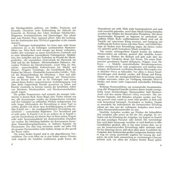 Brenreiter De La Motte Harmonielehre