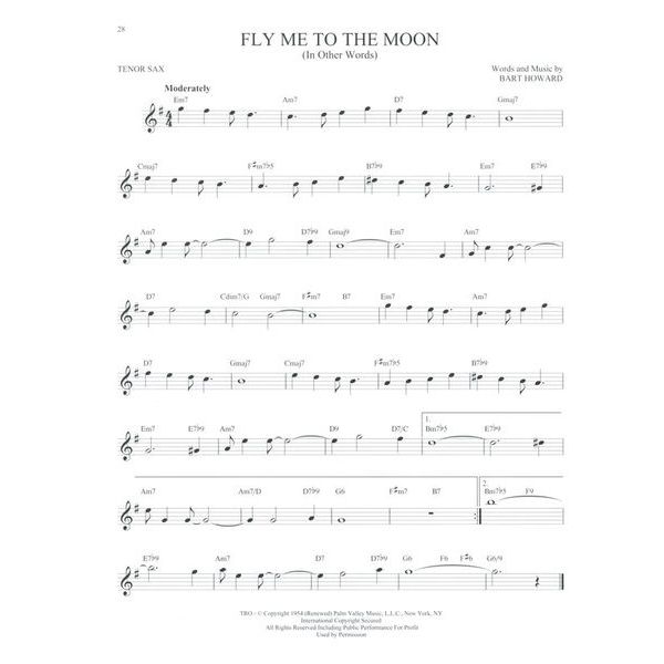 Hal Leonard 101 Jazz Songs for Tenor Sax