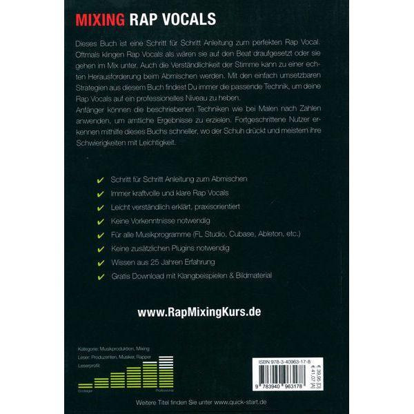 Quickstart Verlag Mixing Rap Vocals