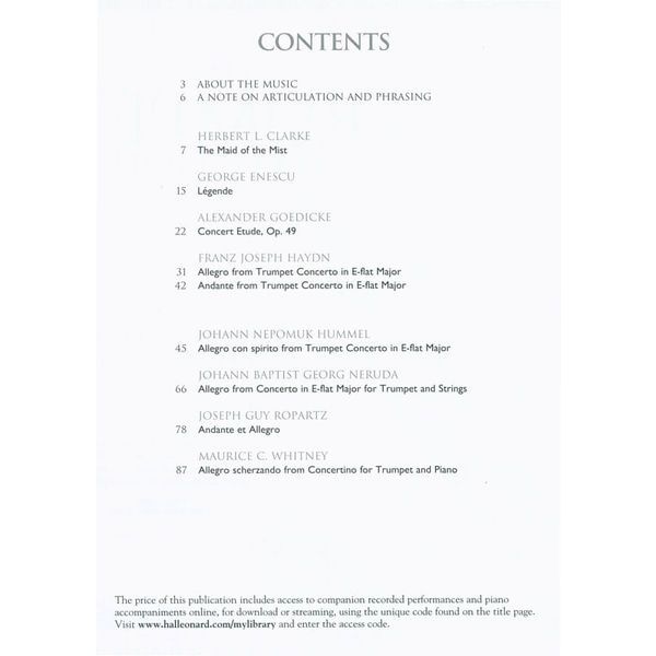 G. Schirmer Trumpet Collection Advanced