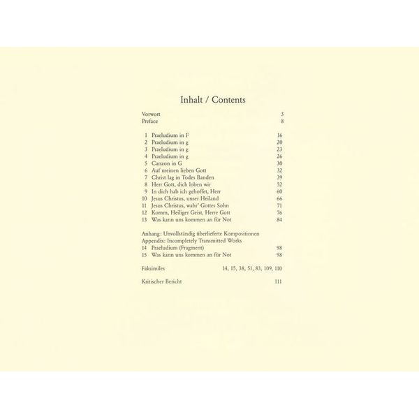 Breitkopf & Hrtel Tunder Smtliche Orgelwerke