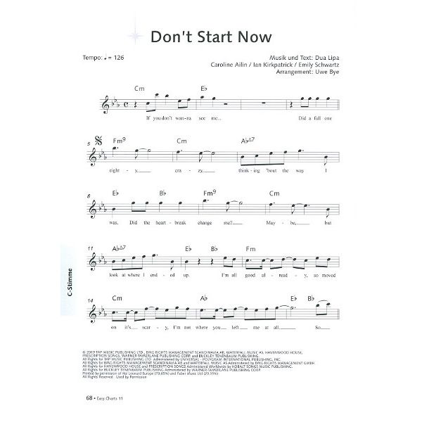 Music Factory Easy Charts Play-Along 11