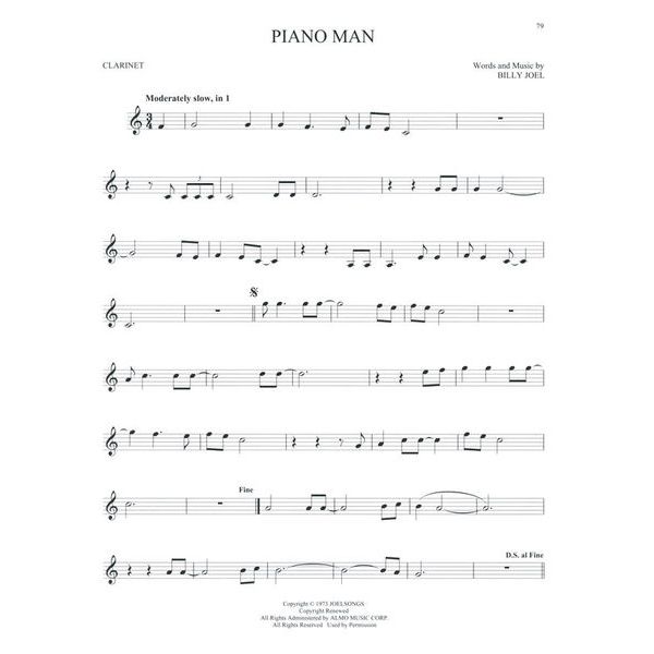 Hal Leonard 101 Popular Songs Clarinet