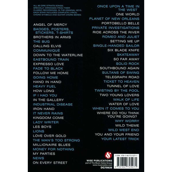 Wise Publications Dire Straits Complete Chord