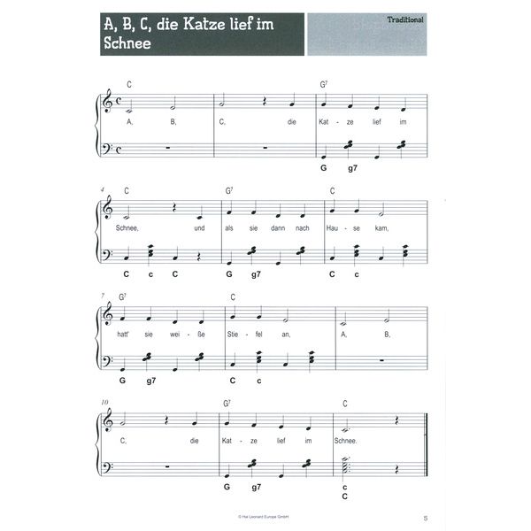 Bosworth 100 Kinderlieder für Akkordeon