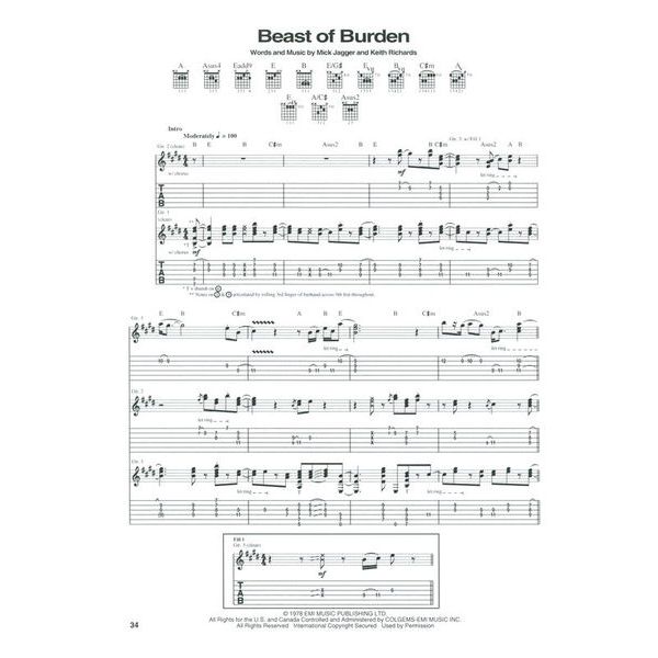 Hal Leonard Rolling Stones Anthology