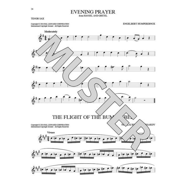 Hal Leonard 101 Classical Themes Tenorsax.