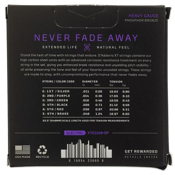 Daddario XTE1149-3P Medium