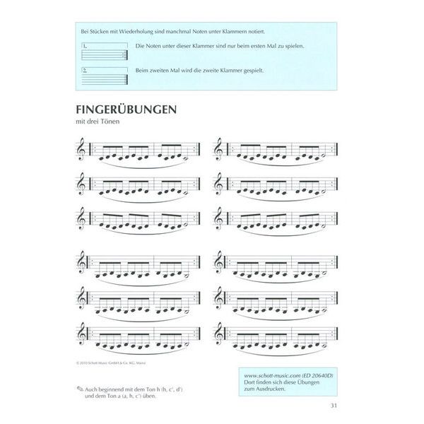 Schott Klarinette Spielen Hobby 1