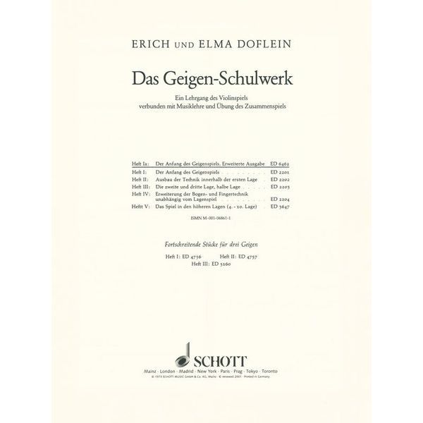 Schott Der Anfang des Geigenspiels